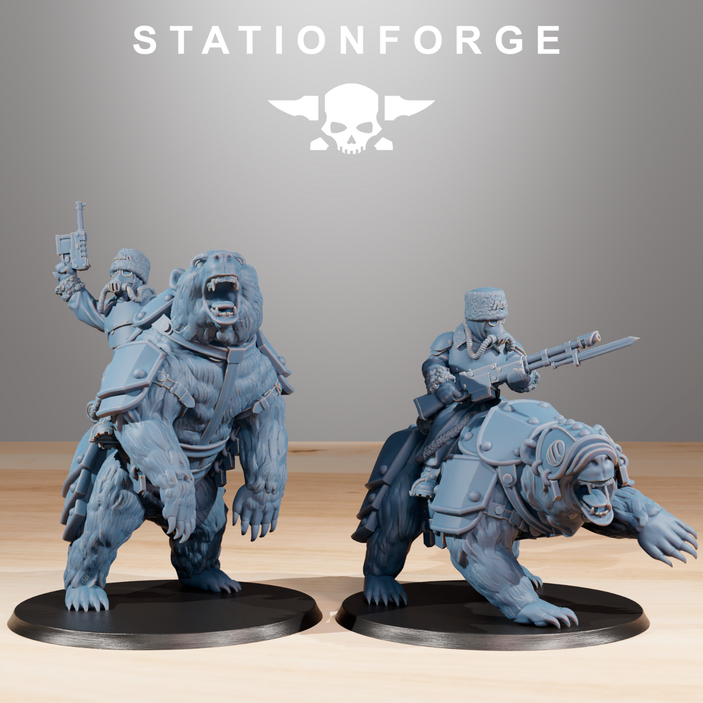 Grim Gaurd Bear Riders from Station Forge