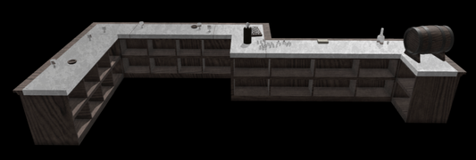 3D Printed Marion's Bar (The Raven) Indiana Jones for 6" Figures