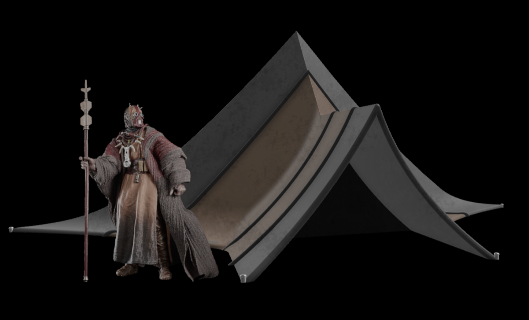 Star Wars Tusken Tent For 3.75 IN (1:18) Figure Diorama