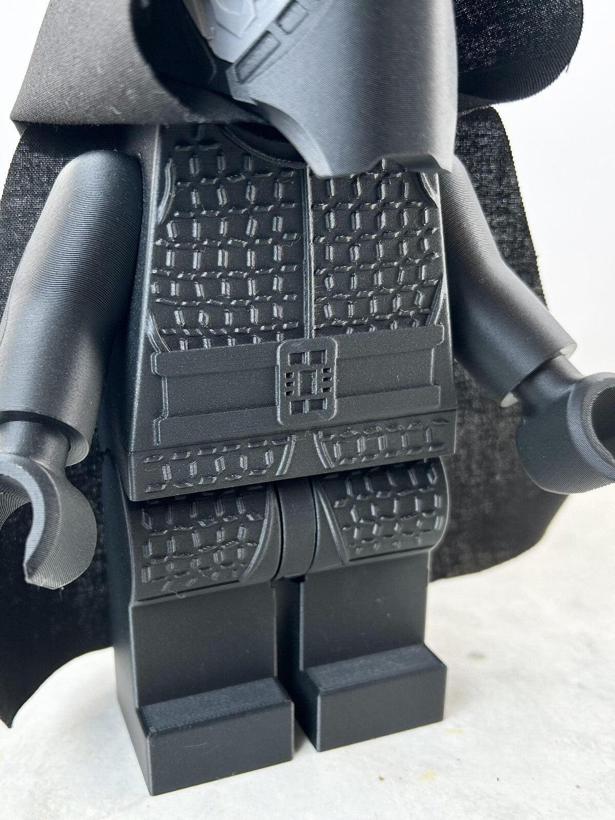 3D Printed. 9" Brick inspired Deluxe Kylo Ren with cape