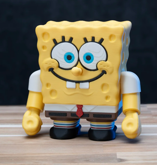 3D Printed Spongebob square pants Chunk Kit Figure