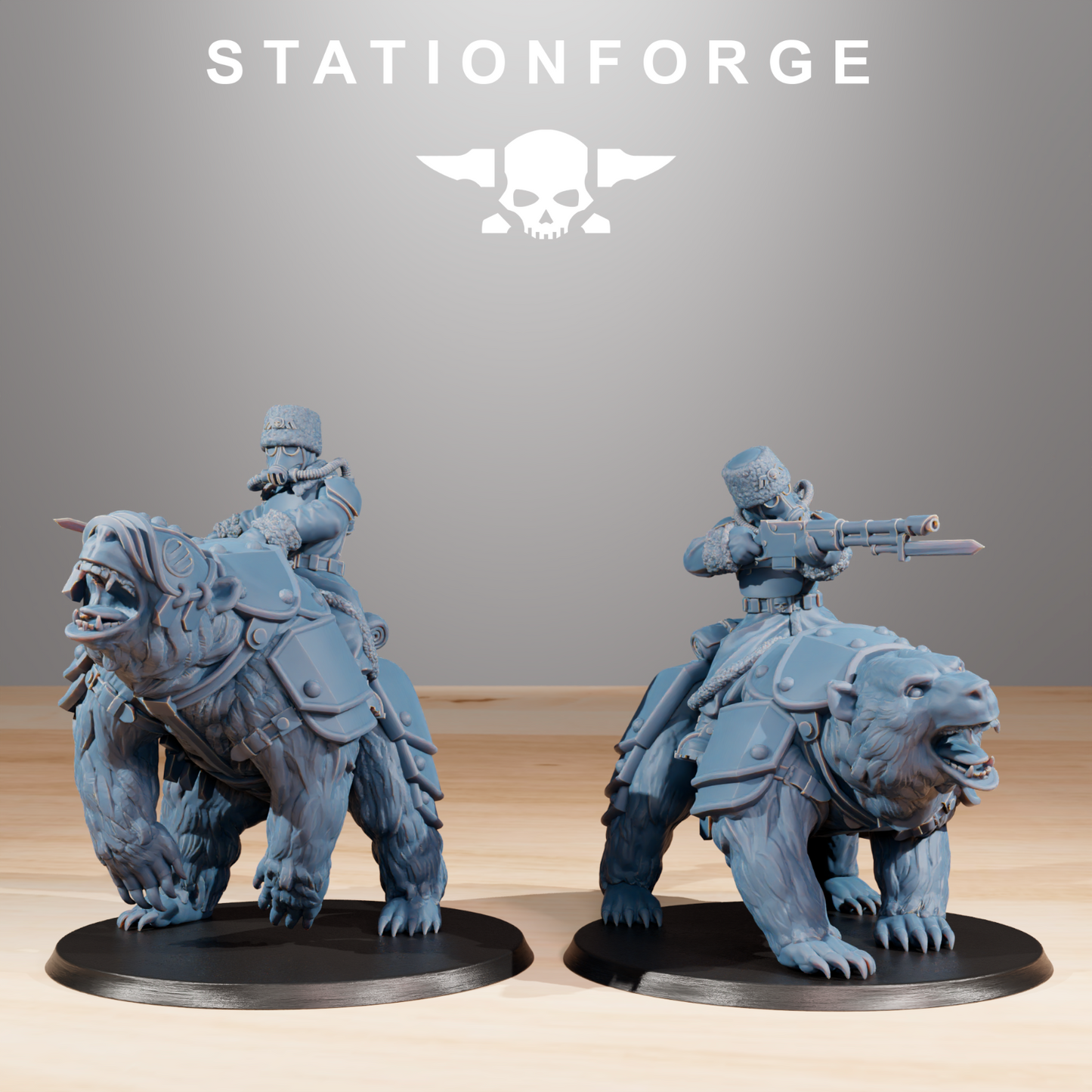 Grim Gaurd Bear Riders from Station Forge