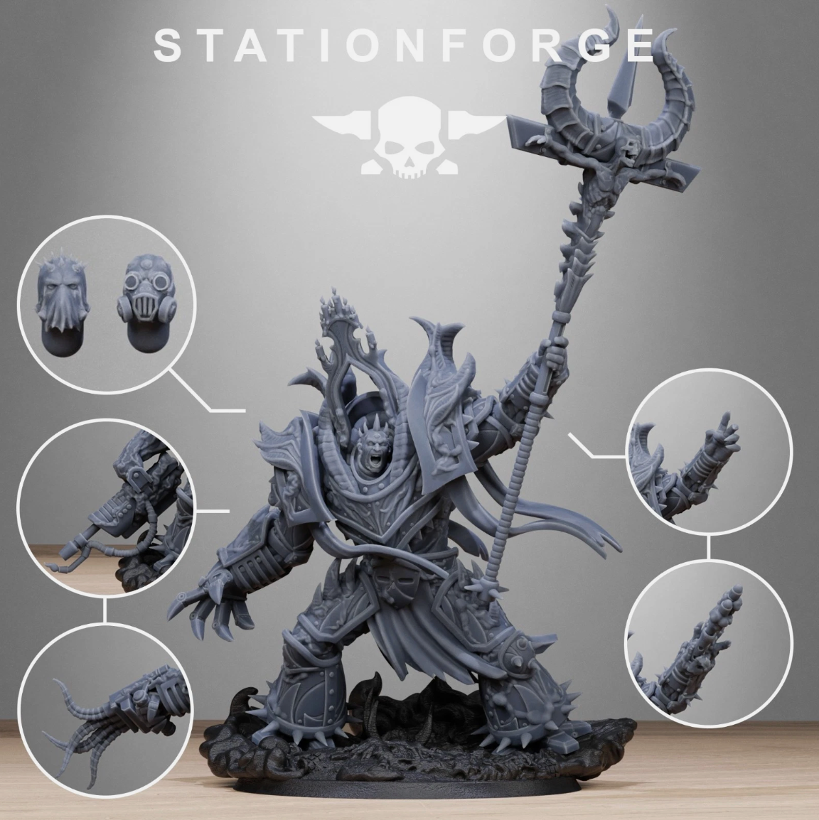 The Corrupted Guard King Brute from Station Forge. FREE POST
