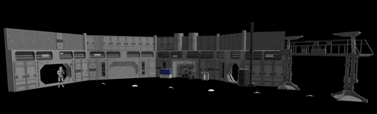 Star Wars Docking Hanger 327 Diorama For 3.75" Scale Figures (Un-painted kit)