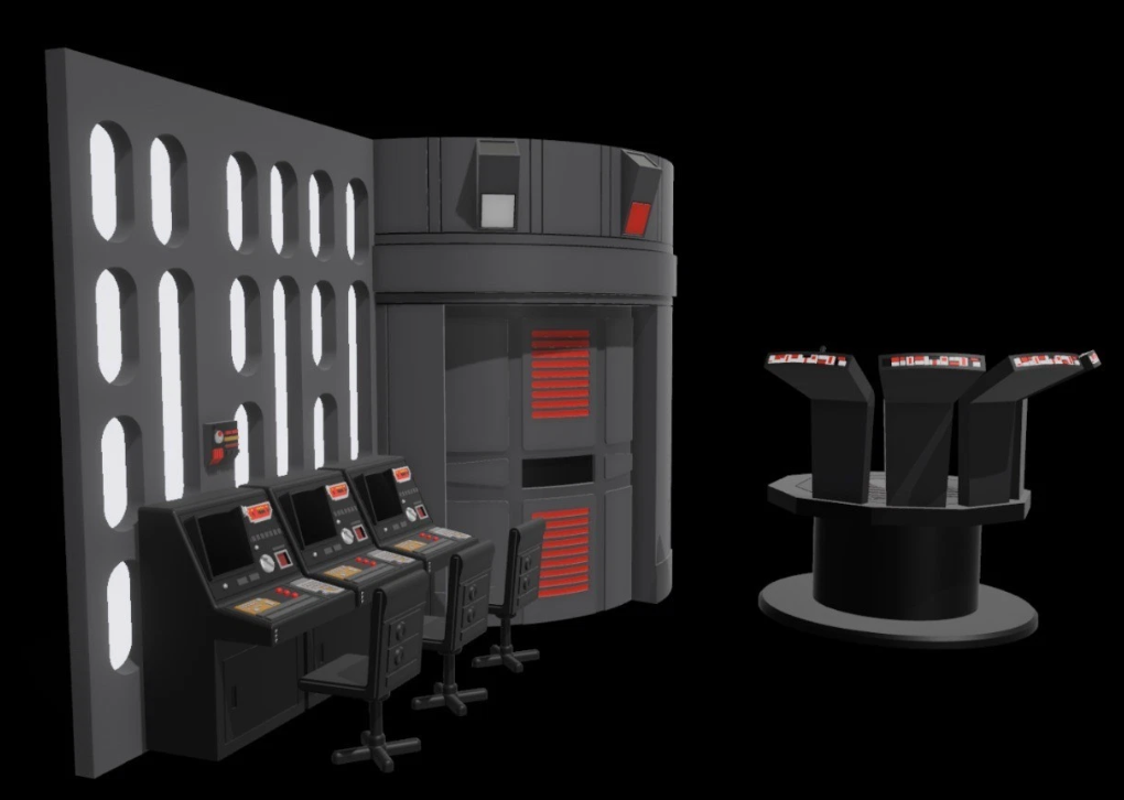 3D Printed Death Star II Command Center Diorama for 3.75 IN (1:18) FIGURE