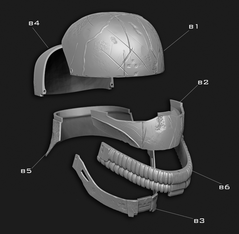 Stranger Inspired Helmet from Acolyte 3D Printed