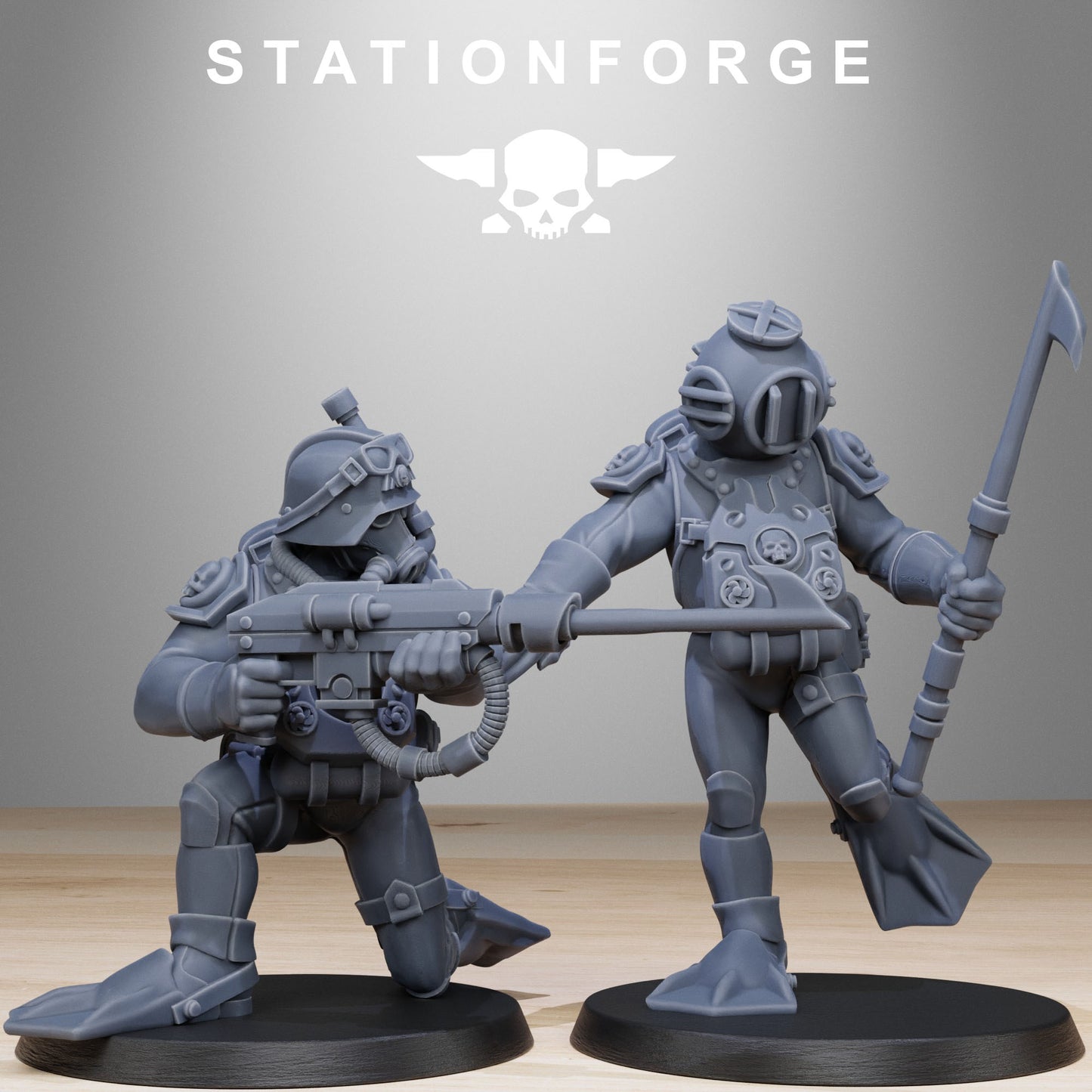 The GrimGuard Divers from Station Forge 32mm