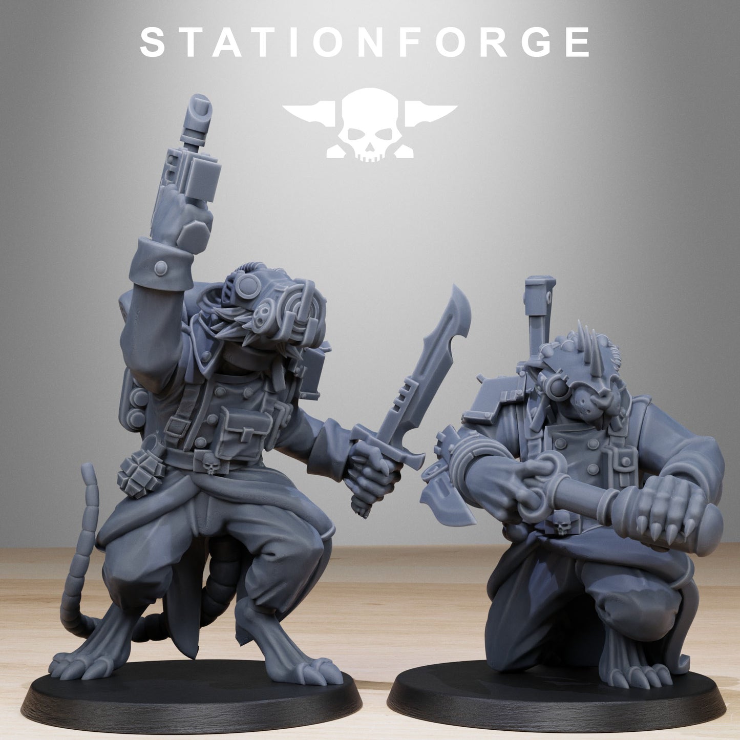 The GrimGuard Racticus from Station Forge 32mm