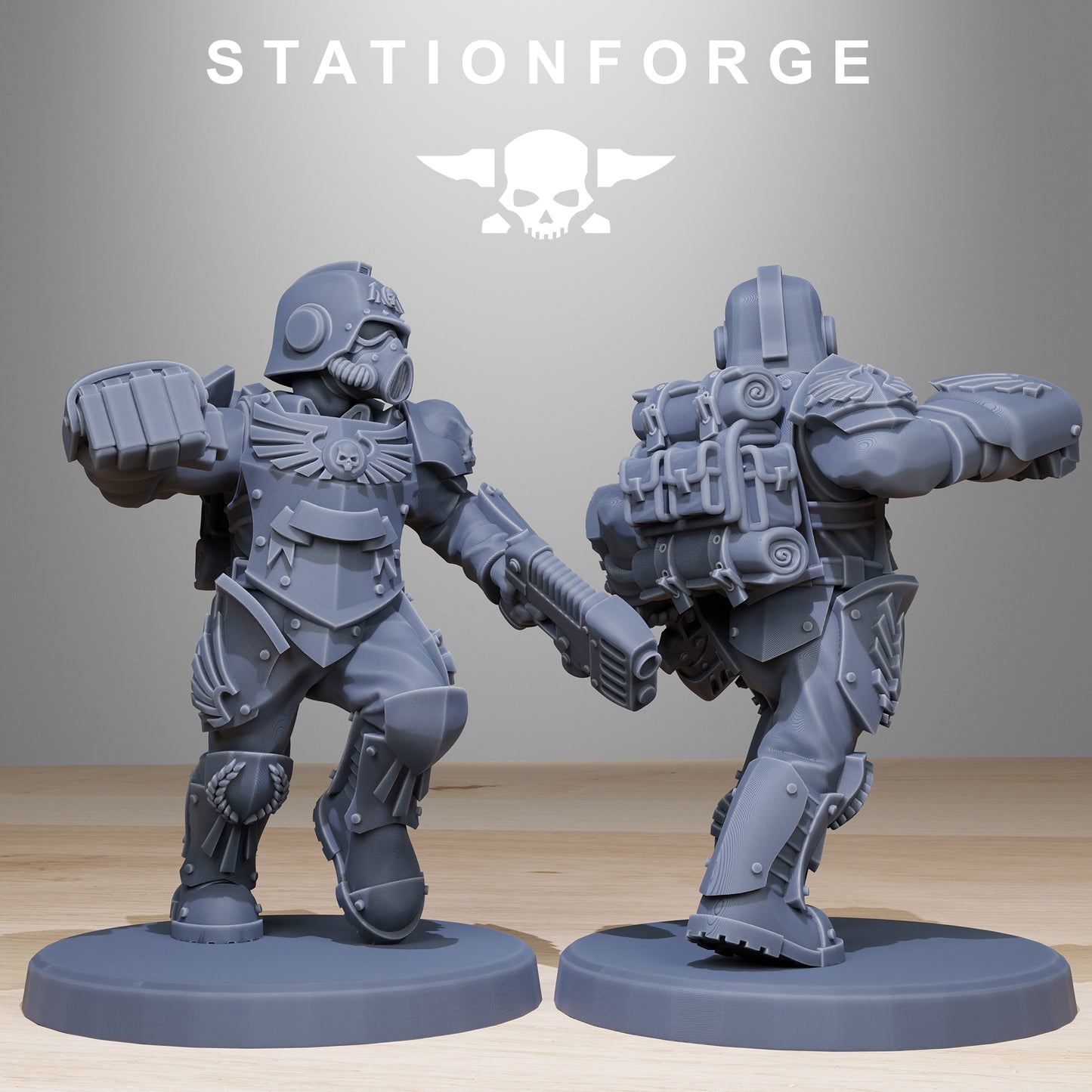 GrimGuard Elites Miniatures - Station Forge Warhammer Figures