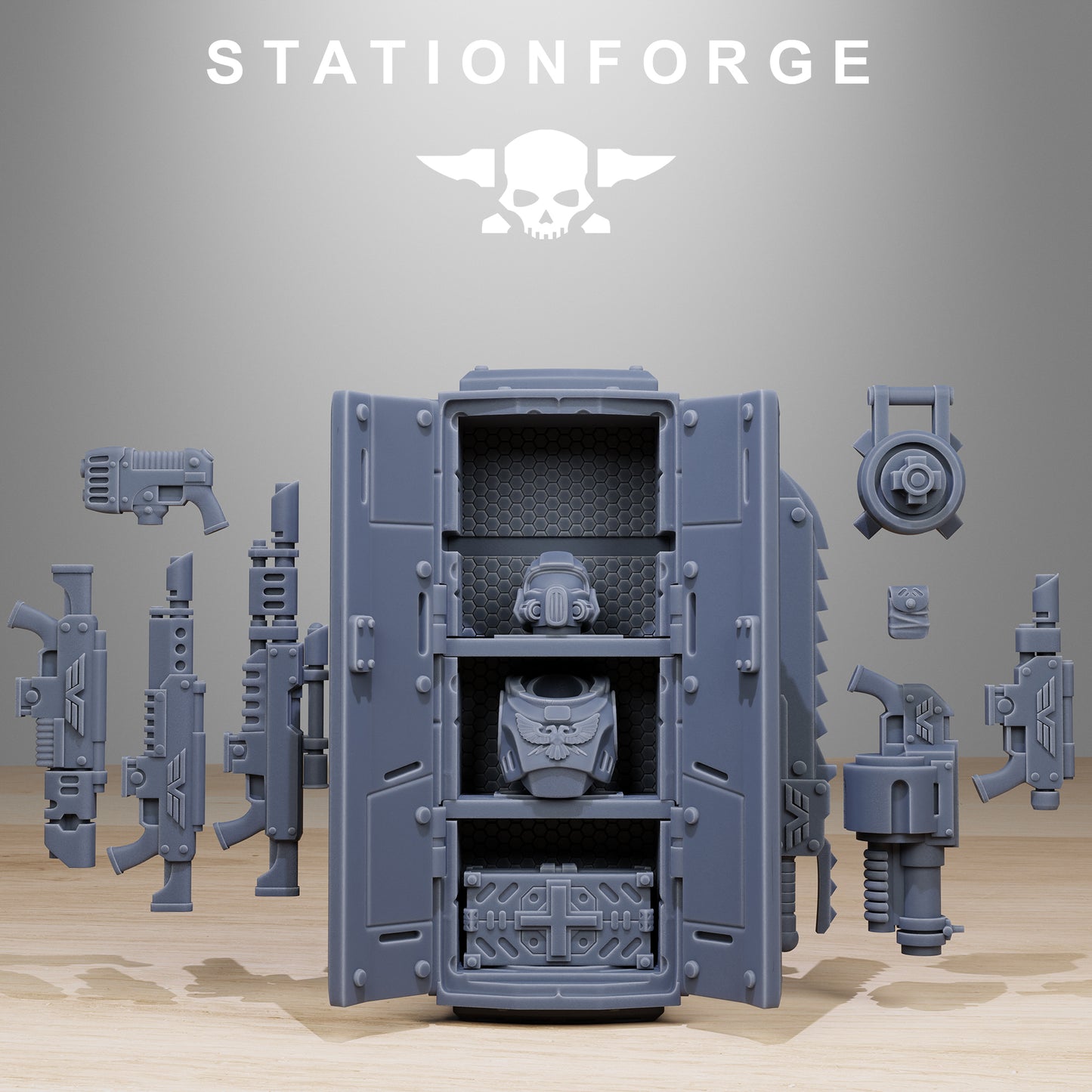 Vaskar Drop Pod Miniature - Station Forge Figures