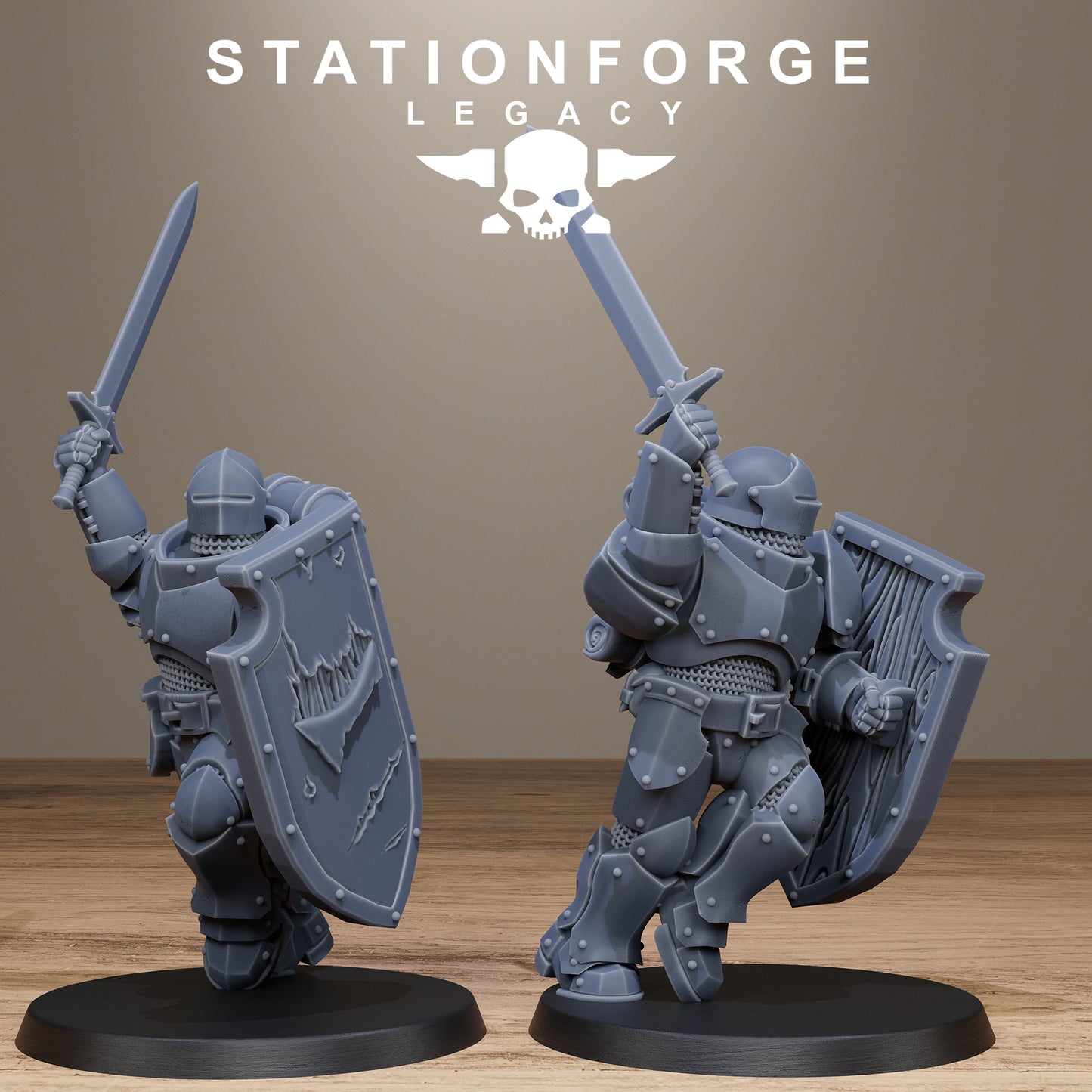 The Solaris Infantry from Station Forge Legacy 32mm Inc Bases