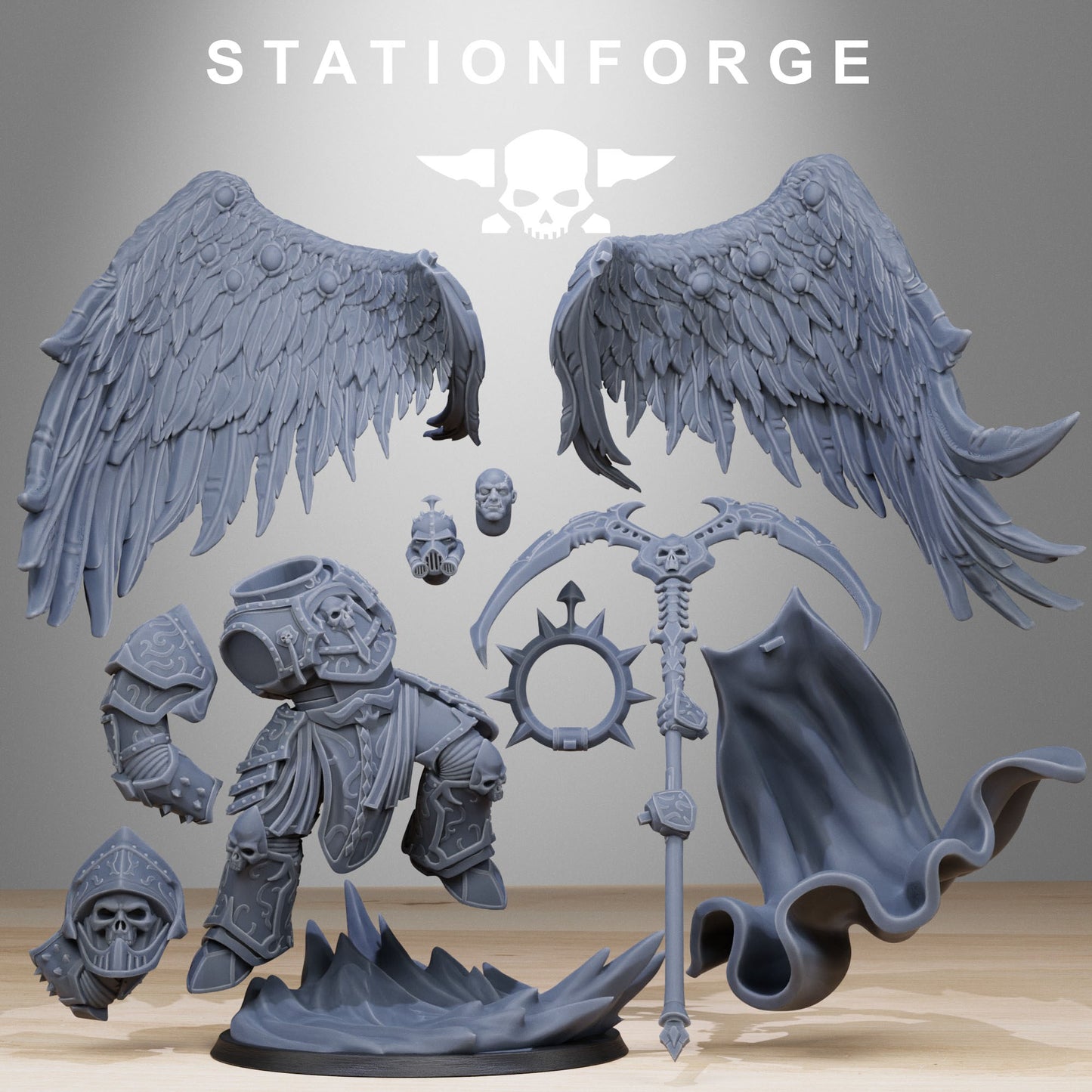 Corrupted Archon Angel (Pose 2) From Stationforge | Tabletop Wargaming