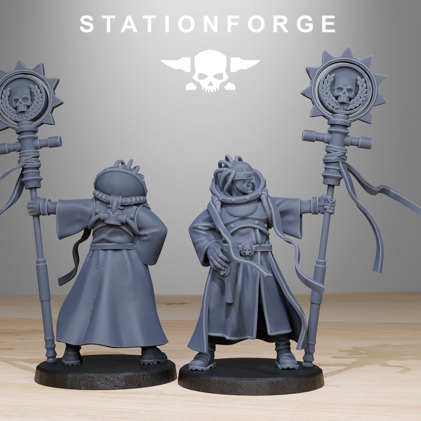 GrimCorp Mercenaries Miniatures - Station Forge Figures