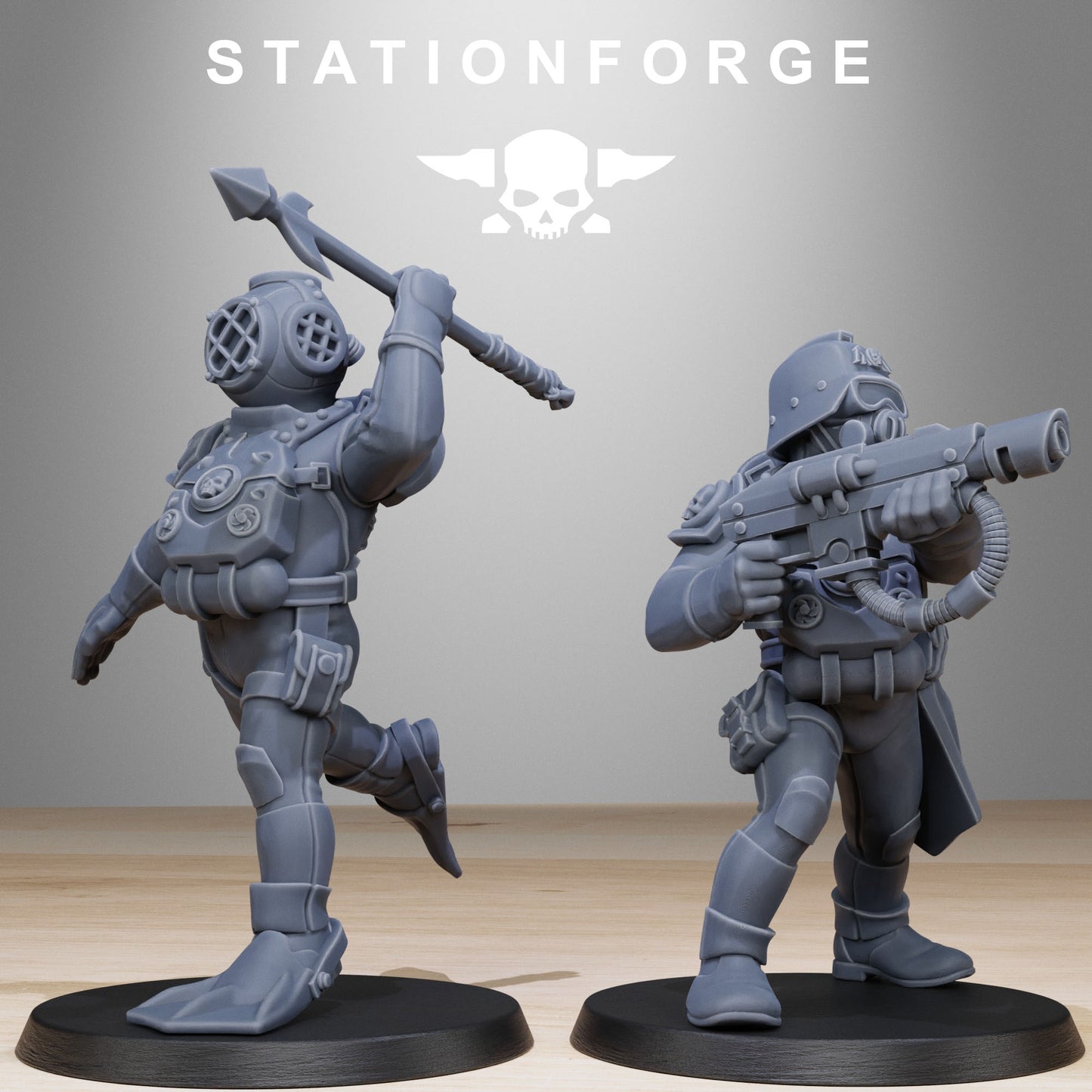 The GrimGuard Divers from Station Forge 32mm