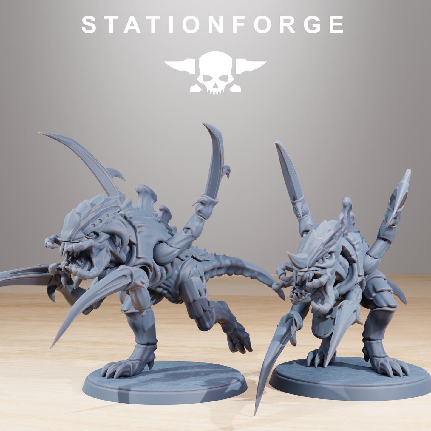 Xenarid Infantry Melee Unit from Station Forge, Table top gaming, 40K.