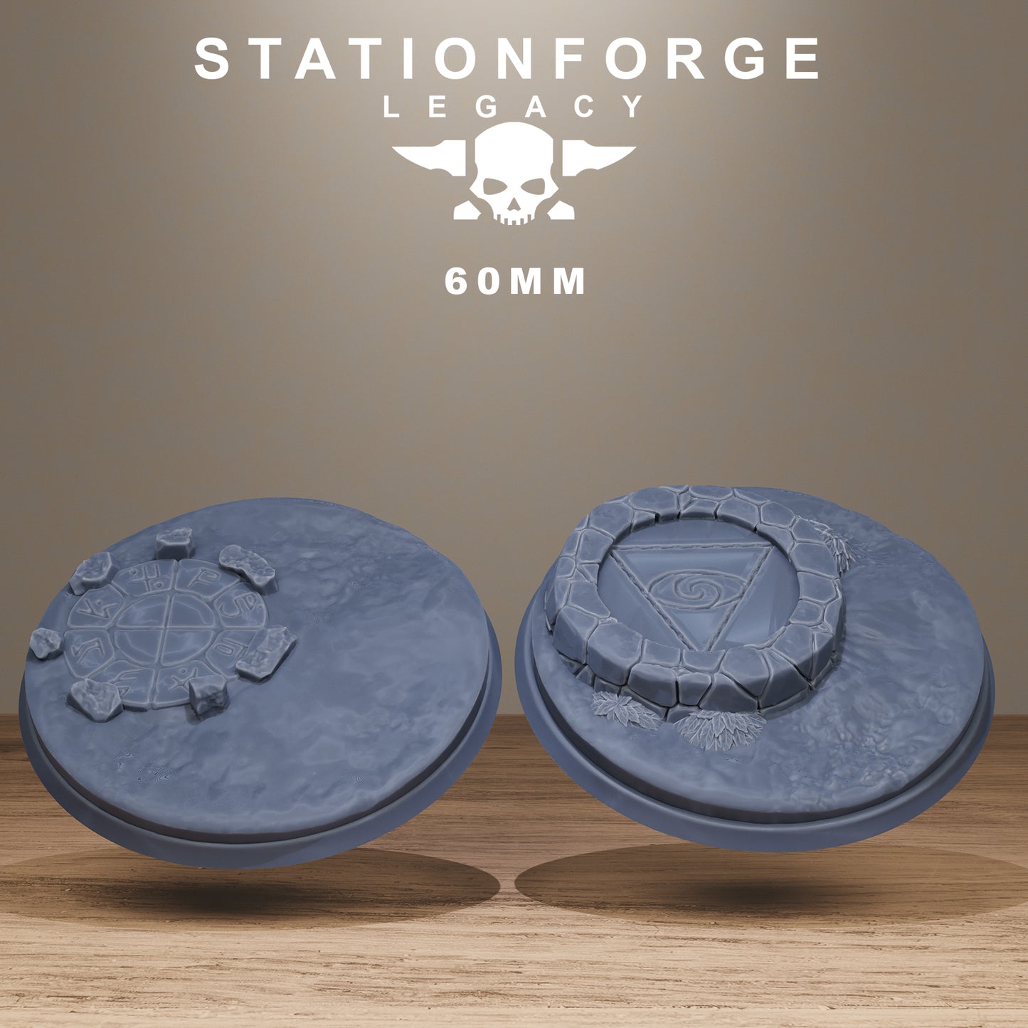 Mystic Base Pack | Grimdark | Scenic Bases from Station Forge Legacy 32mm