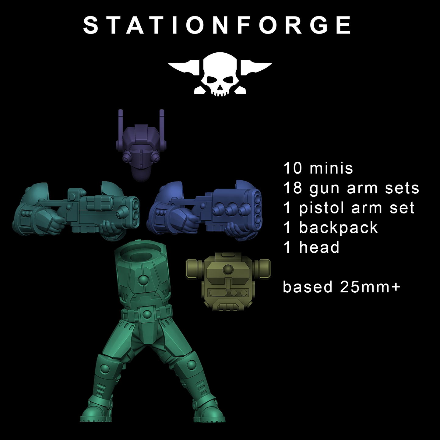 Tarion Clone Infantry from Station Forge, Table top gaming.