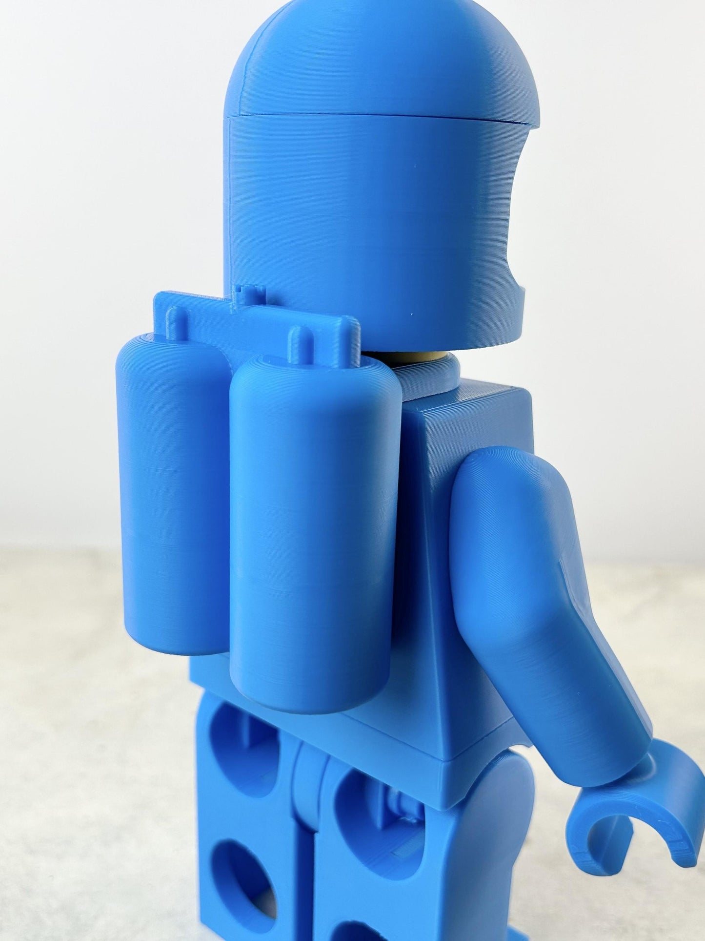 3D Printed. 9" Lego inspired Deluxe Benny the Spaceman figure