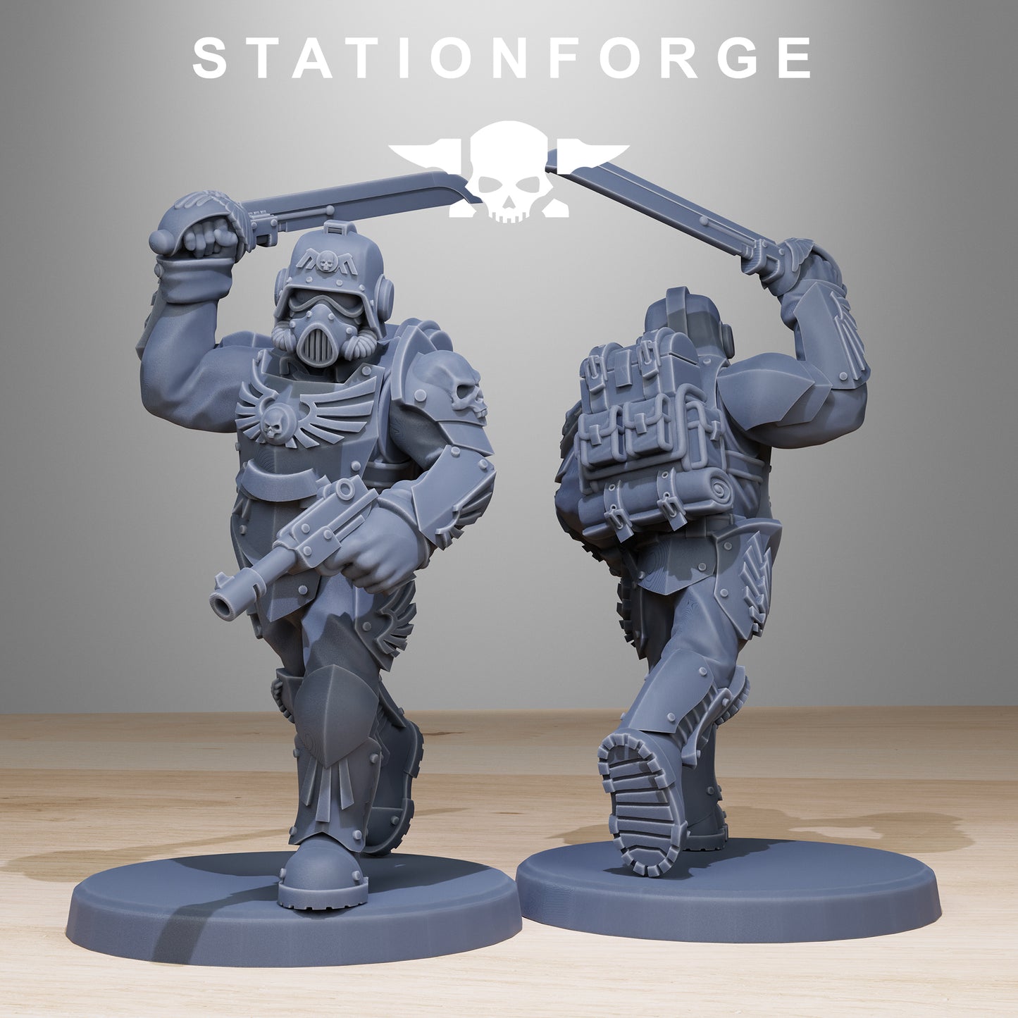 GrimGuard Elites Miniatures - Station Forge Warhammer Figures