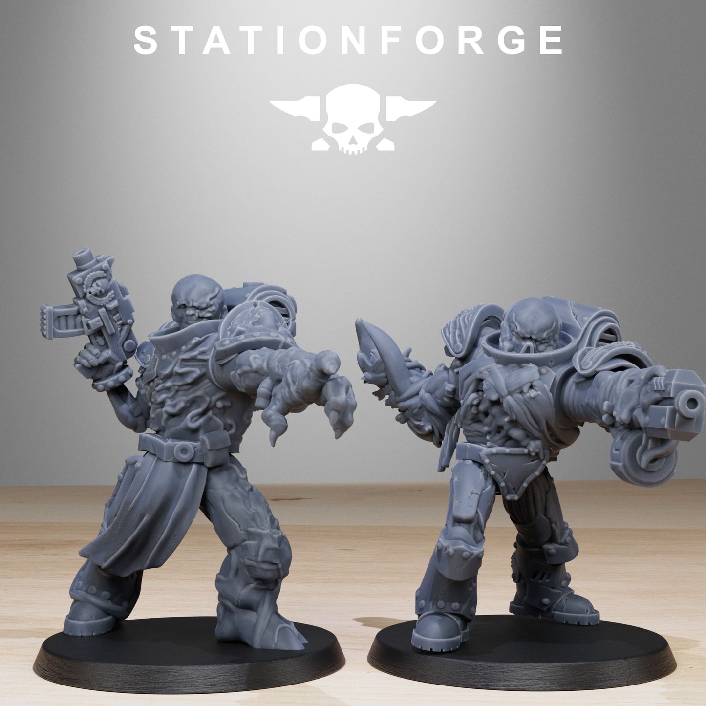 The Corrupted Socratis Infantry from Station Forge 32mm