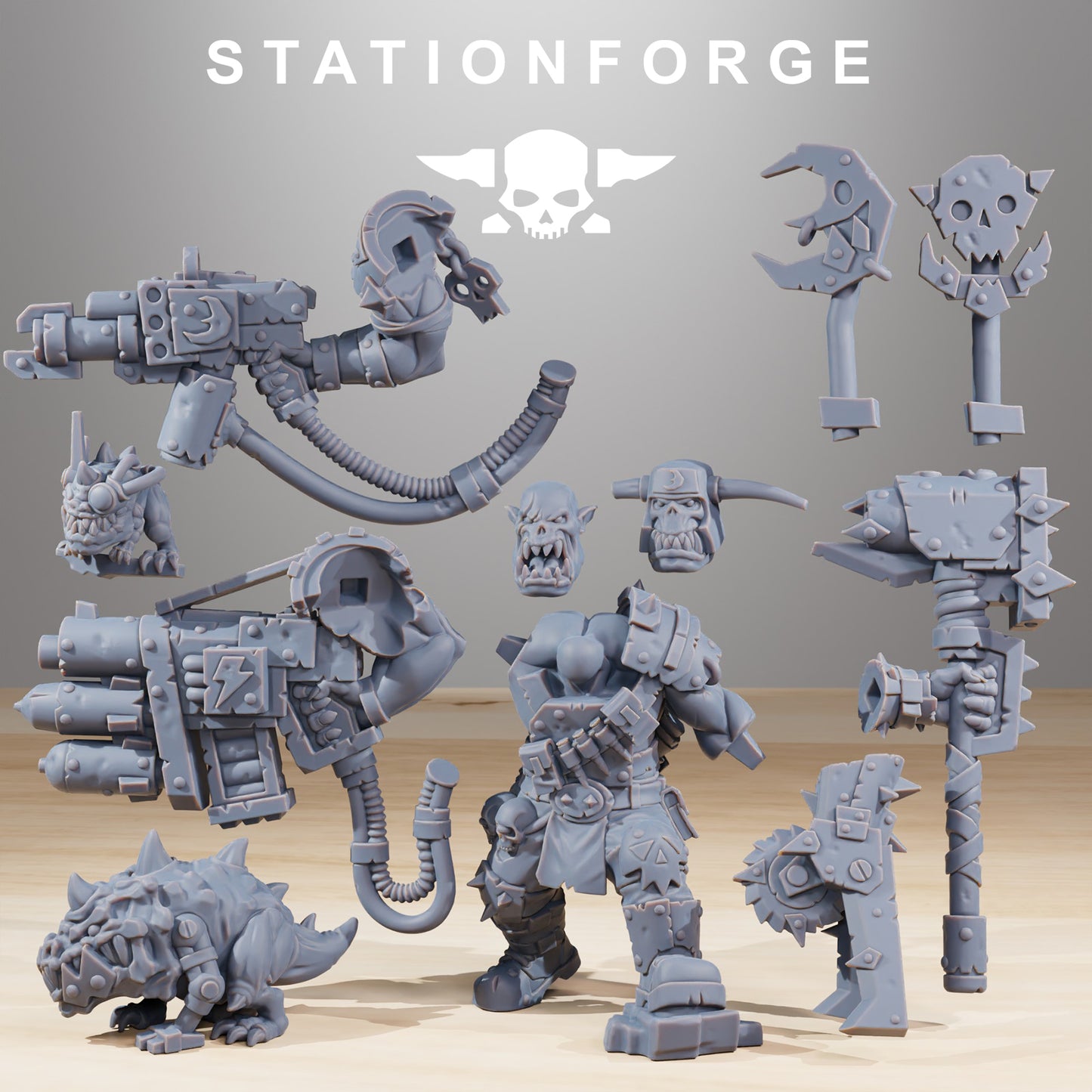 The Orkaz BlackSkull Boss from Station Forge