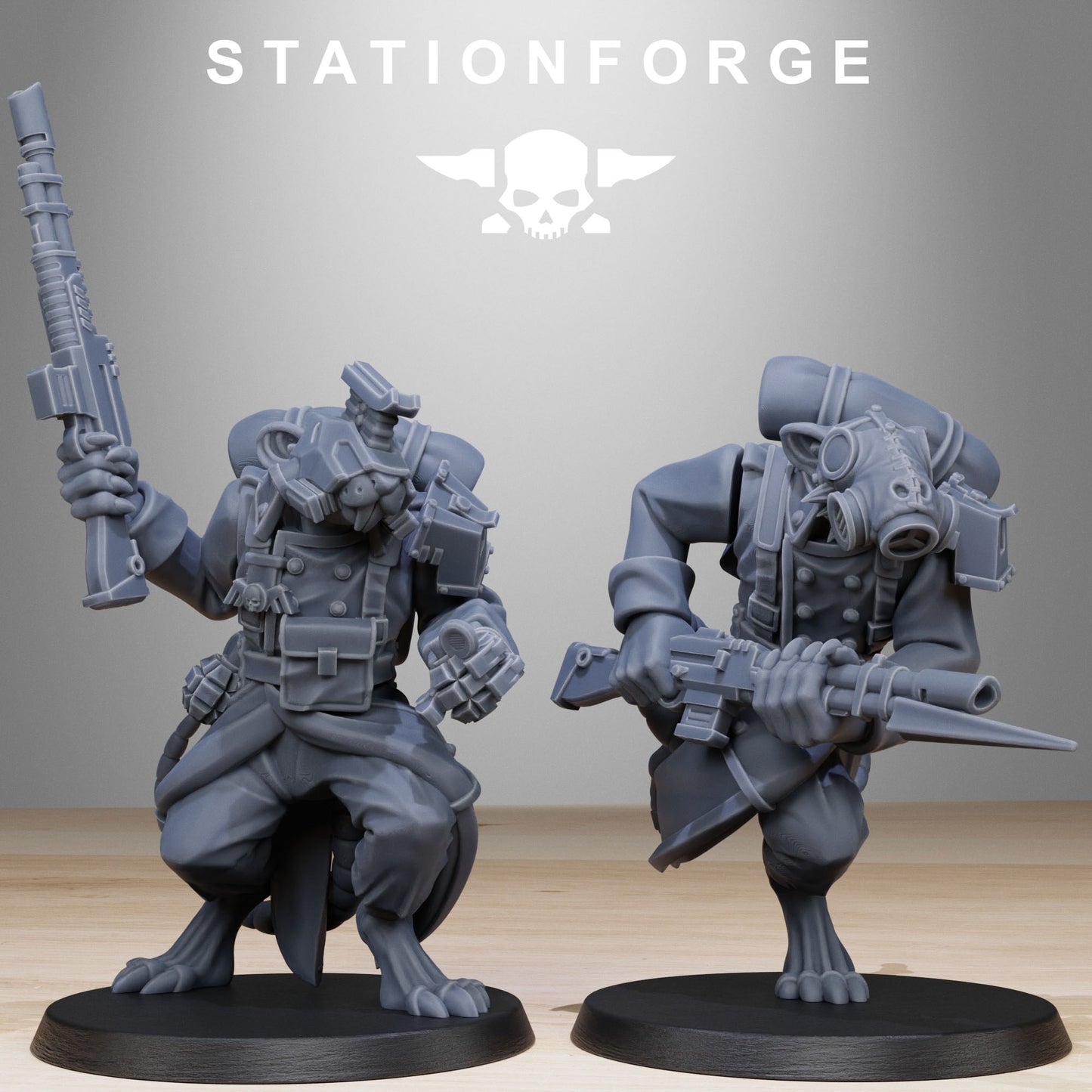 The GrimGuard Racticus from Station Forge 32mm