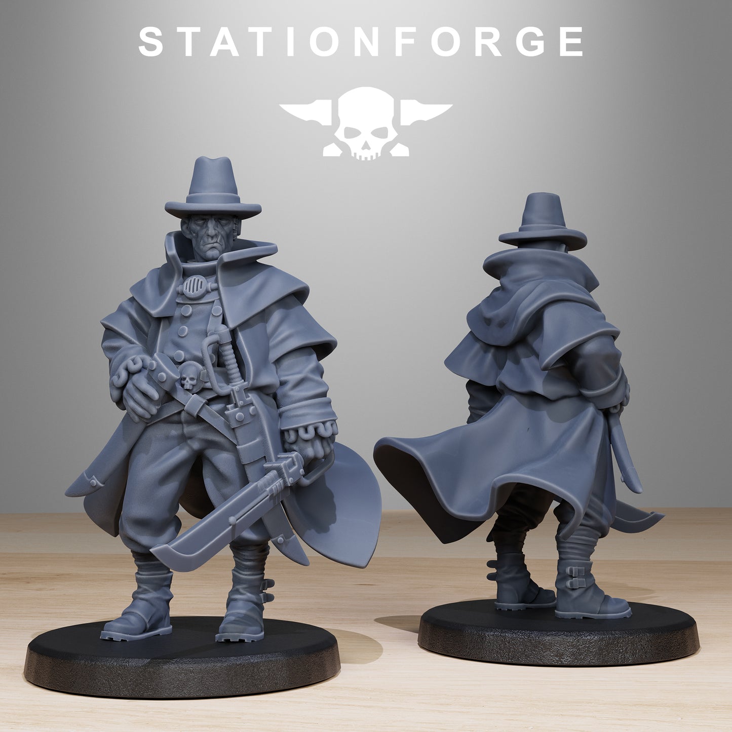 GrimCorp Mercenaries Miniatures - Station Forge Figures