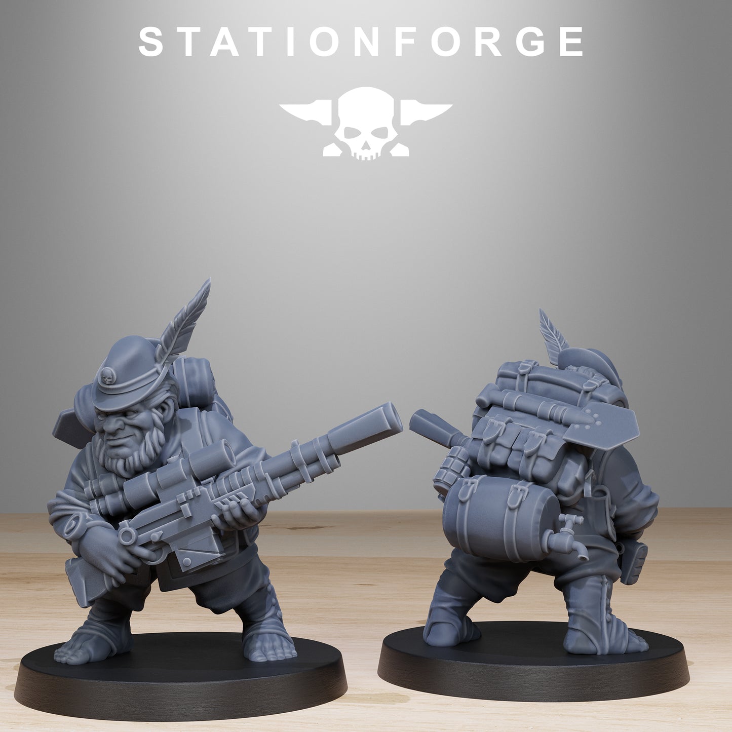 The GrimGuard Skulldart Trappers from Station Forge 32mm