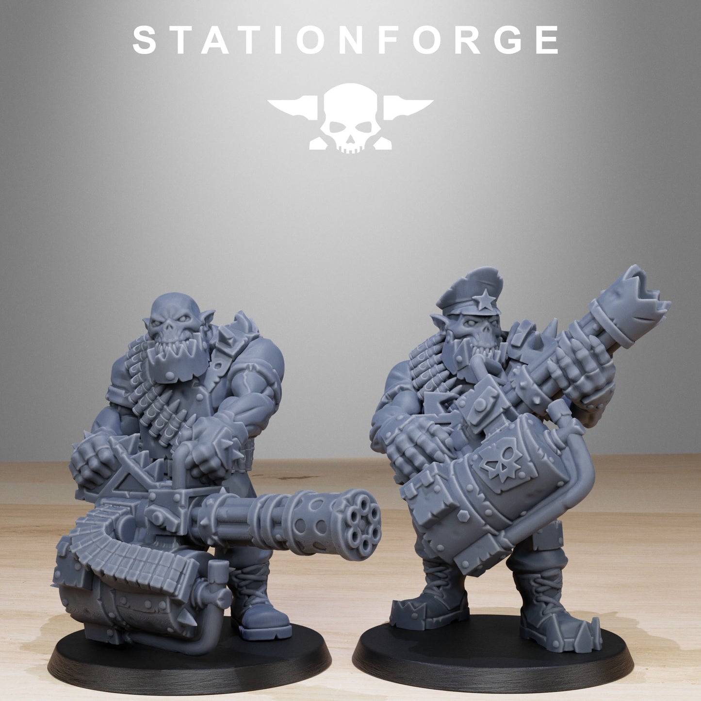 The Orkaz Team Fighters from Station Forge 32mm