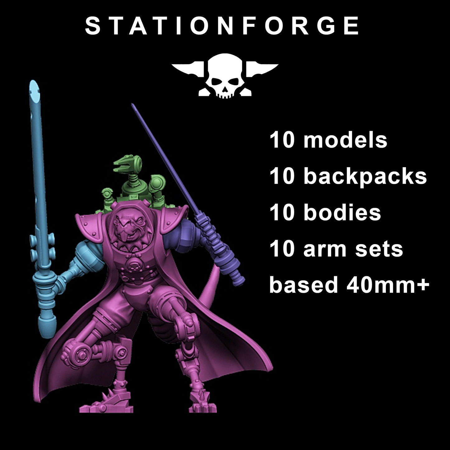 Raticus Curdsters Miniatures - Station Forge Figures