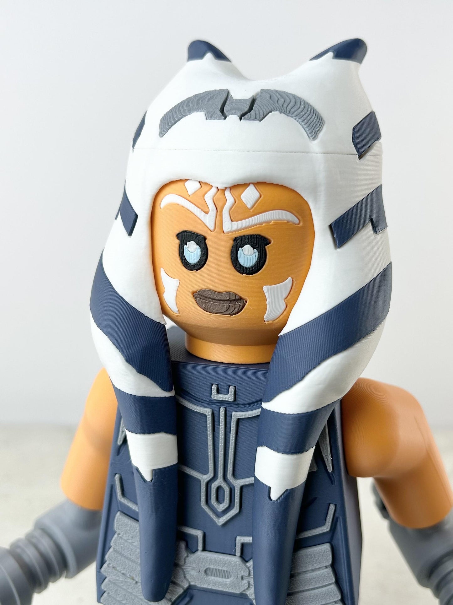 3D Printed. 9" Lego inspired Deluxe Ashoka Figure