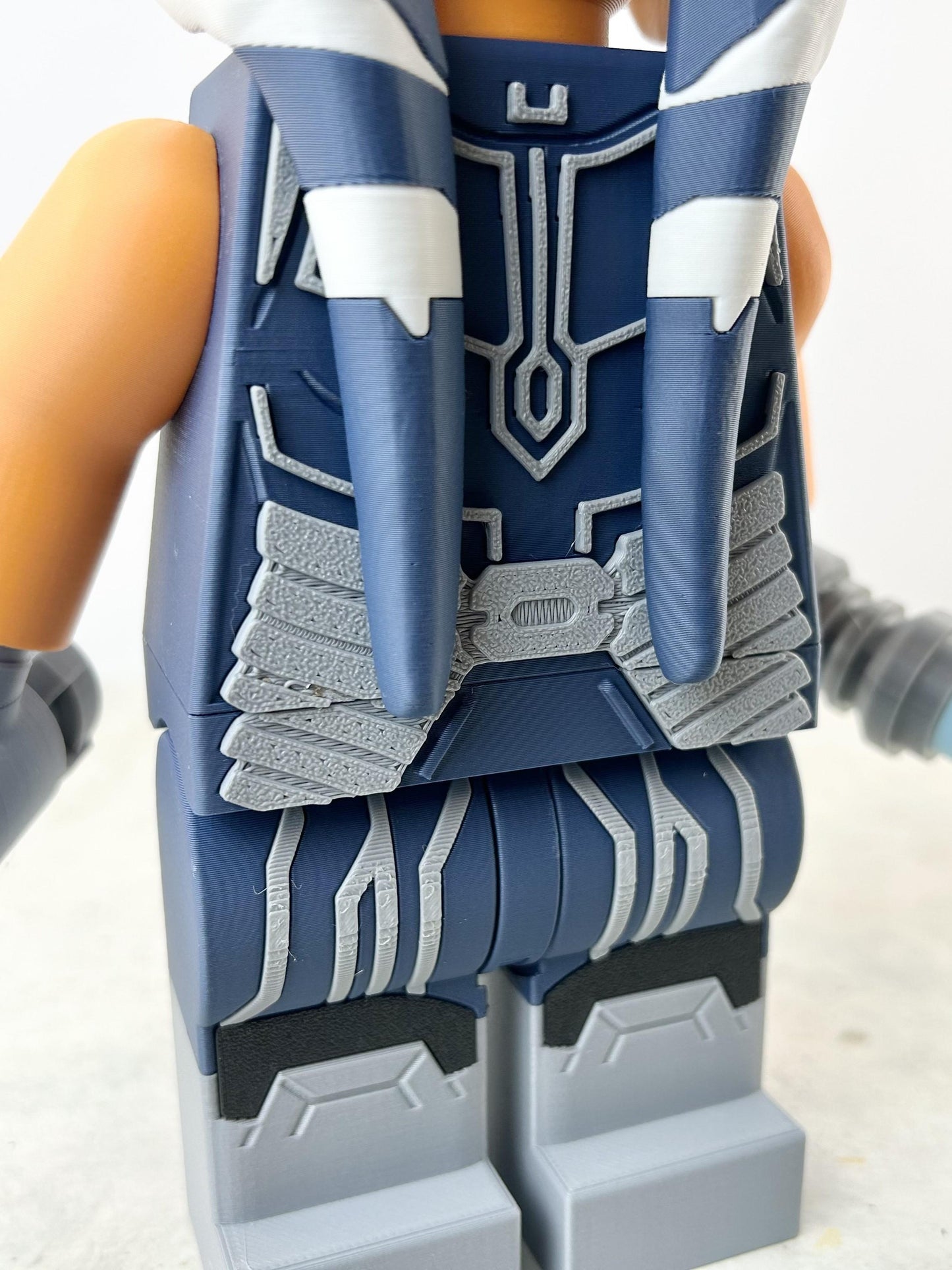 3D Printed. 9" Lego inspired Deluxe Ashoka Figure