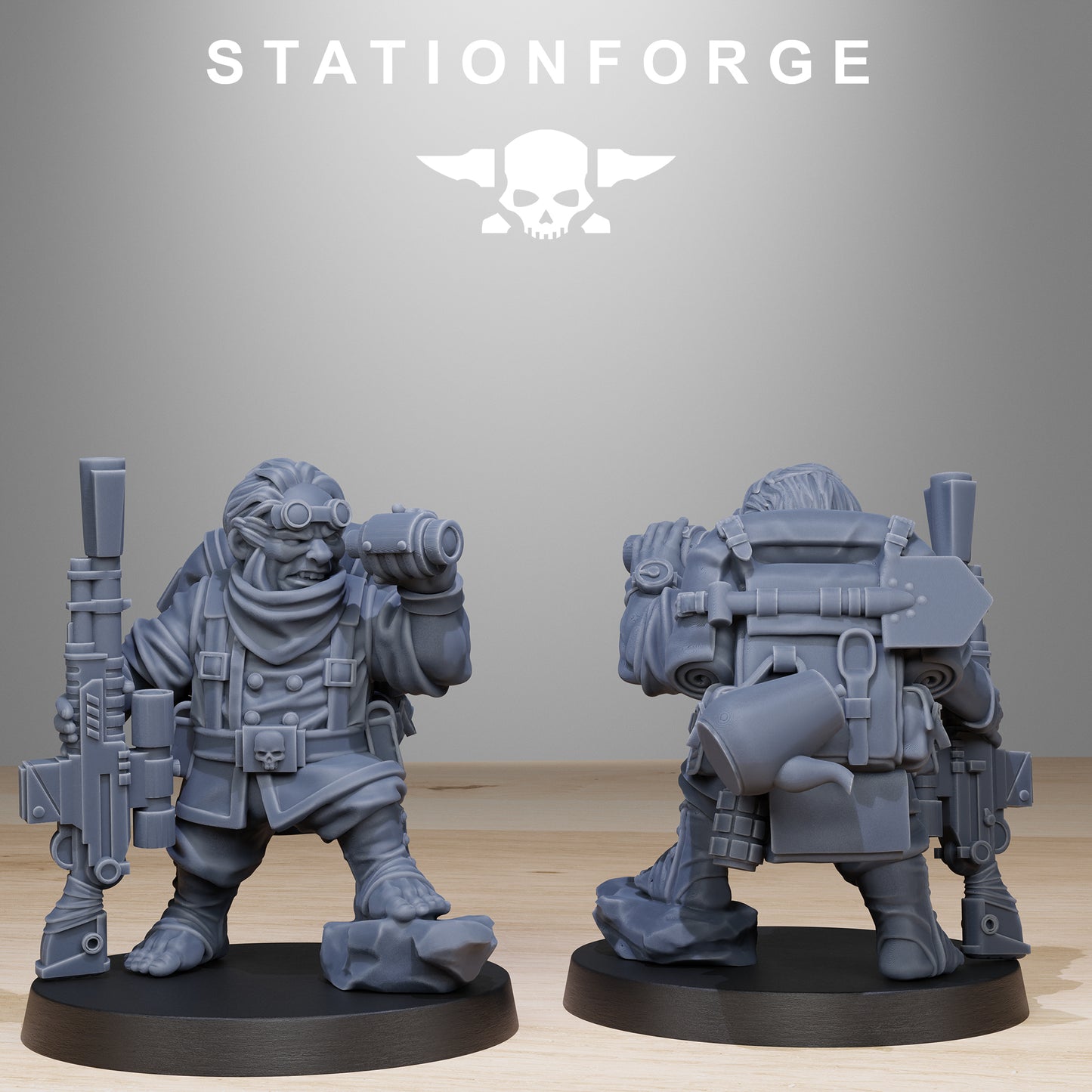 The GrimGuard Skulldart Trappers from Station Forge 32mm