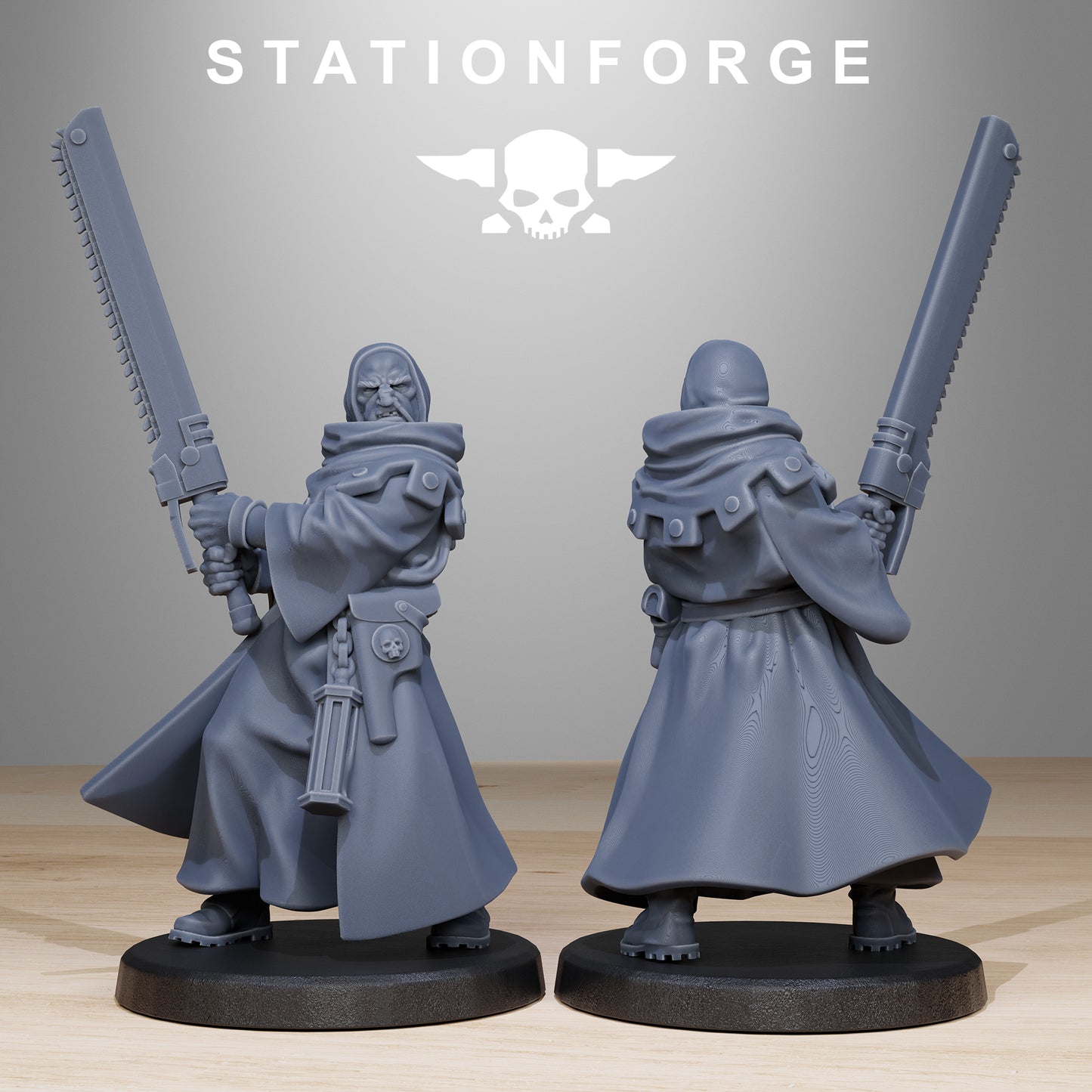 GrimCorp Mercenaries Miniatures - Station Forge Figures