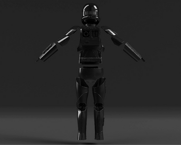 Death Watch Trooper Inspired 3D Printed Raw, unpainted Armour, Star Wars.