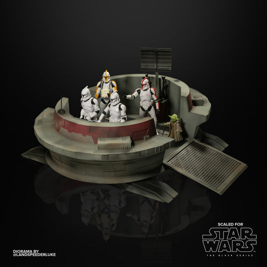3D printed Clone Wars Forward command centre for Black Series figures