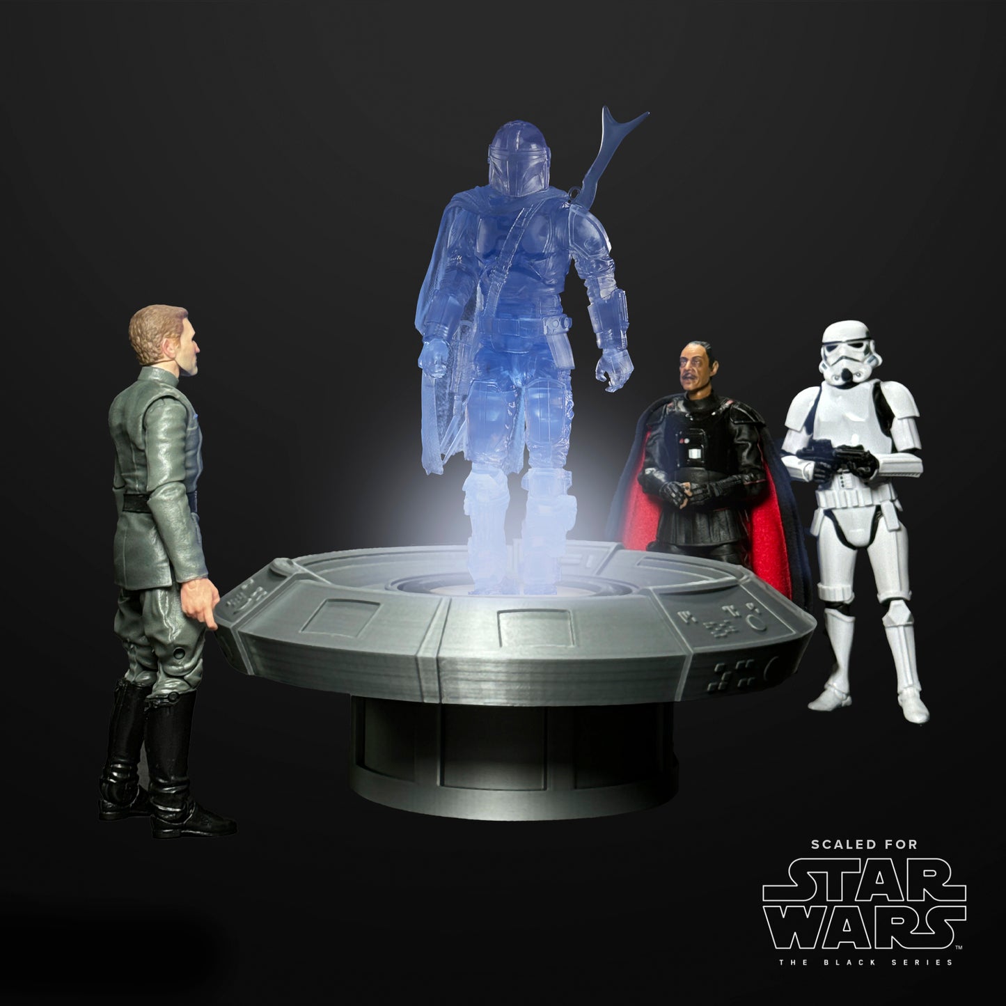 3D printed Black Series Holotable for Holocomm Collection Playset 1/12