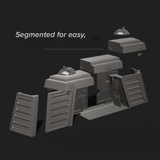 3D Printed Endor Bunker diorama for Black series figures