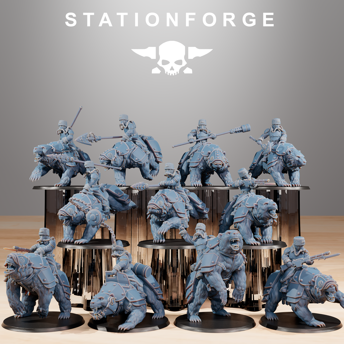 Grim Guard Bear Riders from Station Forge