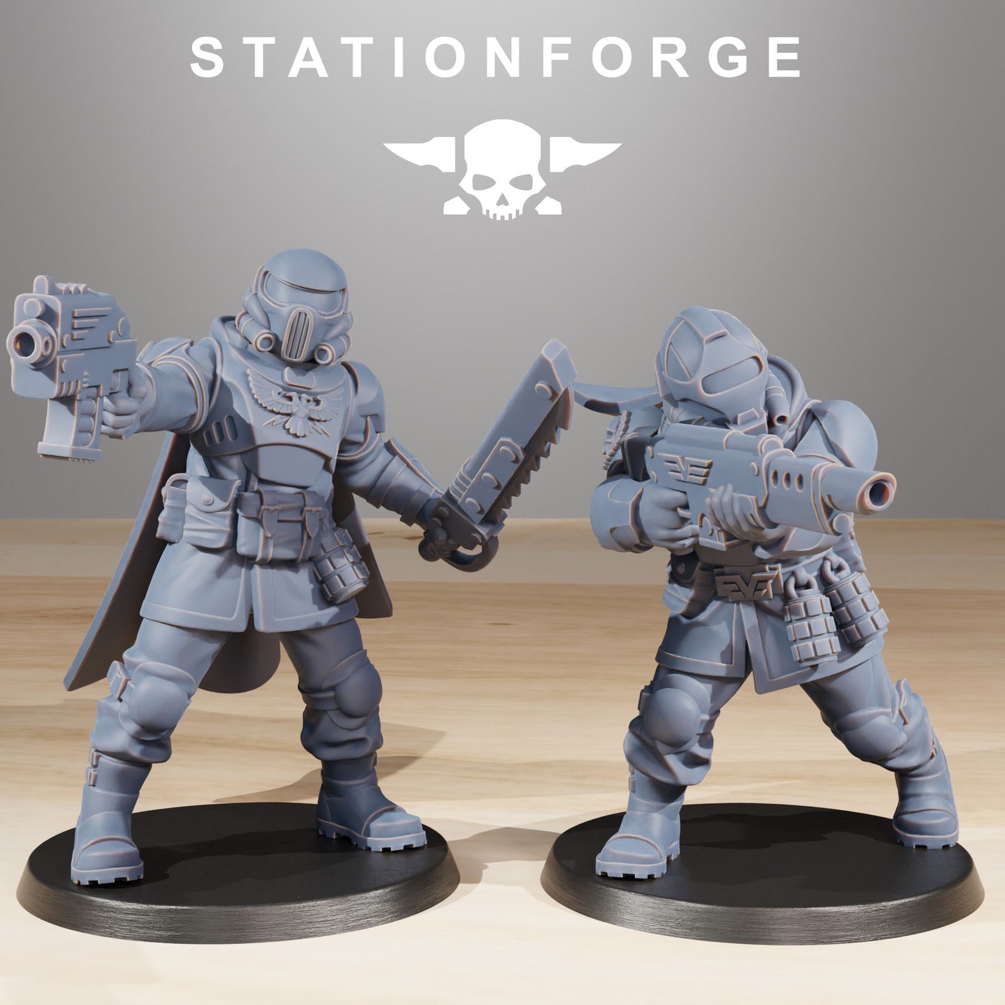 The Vaskar Freedom Fighters 32mm from Station Forge.