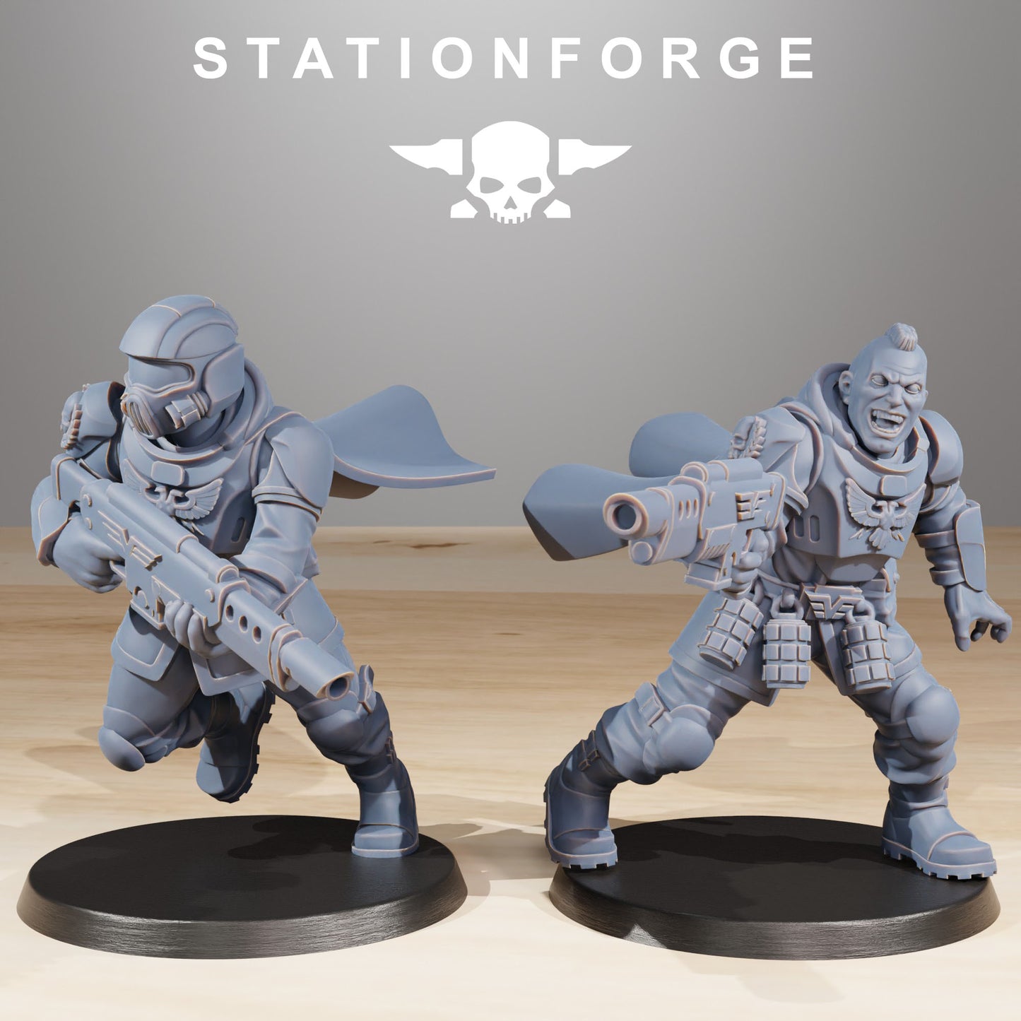 The Vaskar Freedom Fighters 32mm from Station Forge.