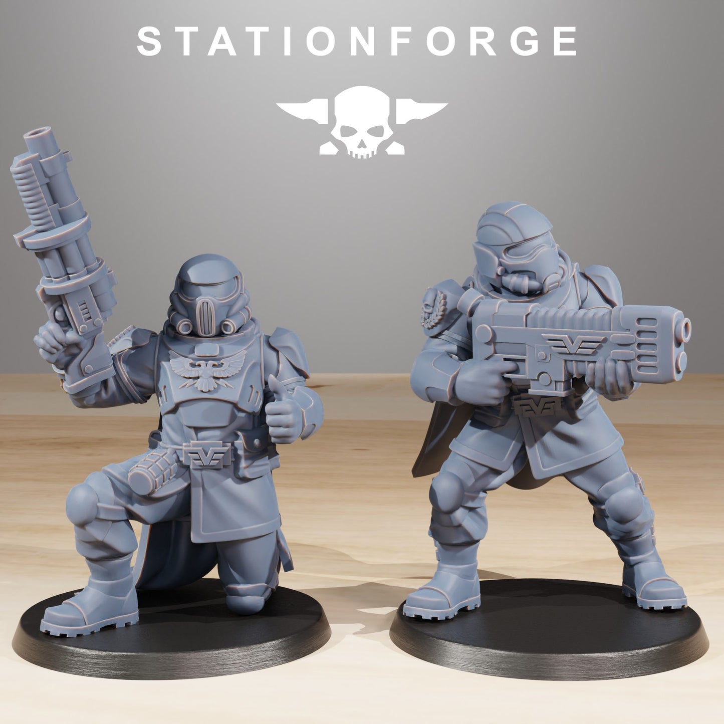 The Vaskar Freedom Fighters 32mm from Station Forge.