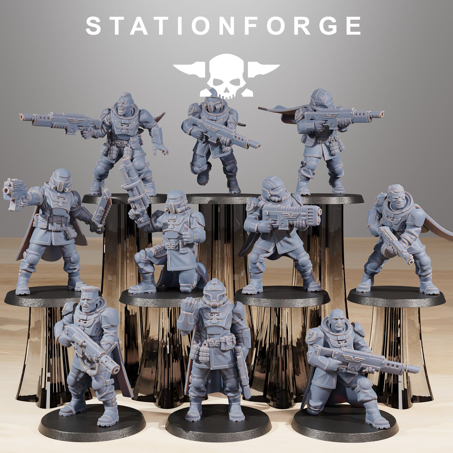 The Vaskar Freedom Fighters 32mm from Station Forge.