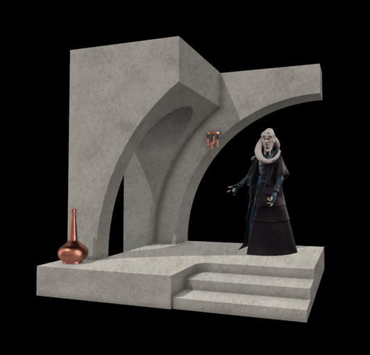3D Printed Jabba's Palace Alcove Diorama for 3.75" Star Wars Figures