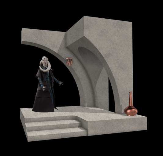 3D Printed Jabba's Palace Alcove Diorama for 3.75" Star Wars Figures