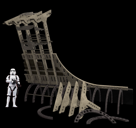 3D Printed Mos Eisley Junk Pile #3 Diorama for 3.75" & 6" Figures