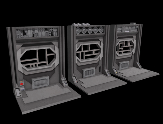 3D Printed Sci-Fi Corridor Diorama 2 for 3.75" and 6" Star Wars figures