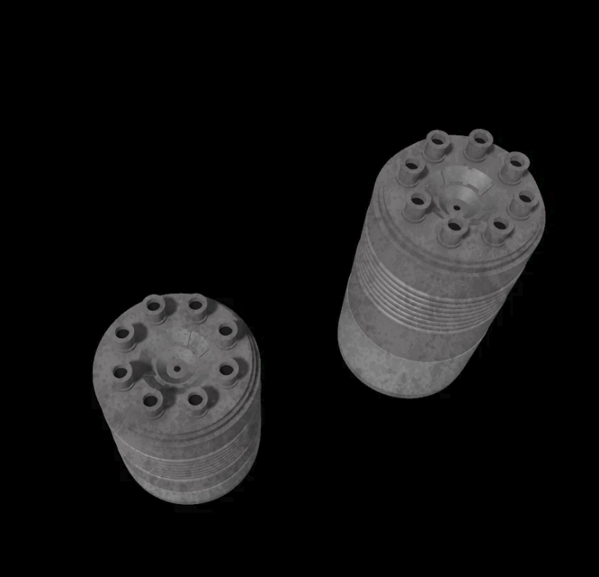 3D Printed Jabba's entrance barrels for 3.75" and 6" Star Wars figures