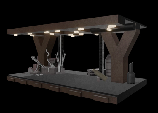 3D Printed Sandcrawler Cargo Hold Diorama for 3.75 IN (1:18) Star Wars Figures