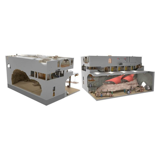 Epic 3D printed Jabba's Palace Diorama For 3.75" 1-18 Figures
